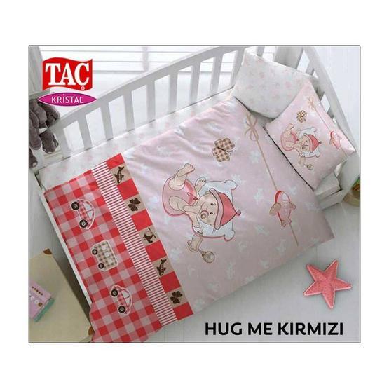 Kristal By Taç Hug Me Kırmızı Bebek Nevresim Takımı Bebek Nevresim Takımı Fiyatı