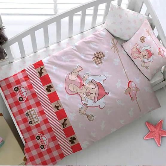 Kristal By Taç Hug Me Kırmızı Bebek Nevresim Takımı