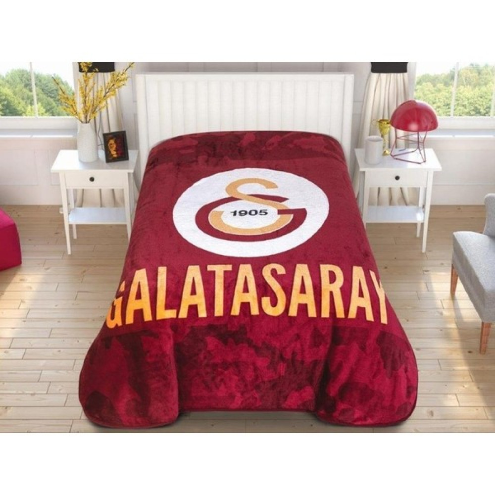 Kristal Galatasaray Lisanslı Taraftar Tek Battaniye - Kırmızı - 160 x 220 cm Battaniye Fiyatı