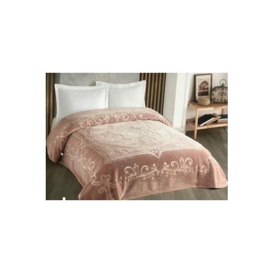 Kristal İspanyol Pudra 220x240 cm Çift Kişilik Battaniye Battaniye Fiyatı