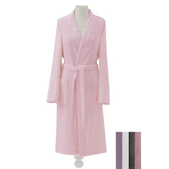Kristal Kimono Beyaz Pamuklu Bornoz