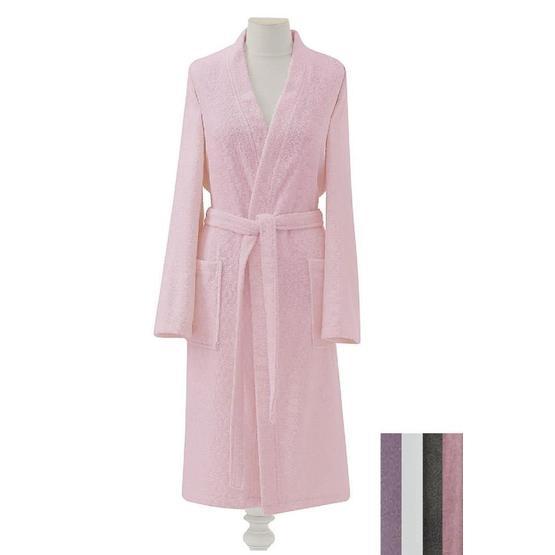 Kristal Kimono Beyaz Pamuklu Bornoz