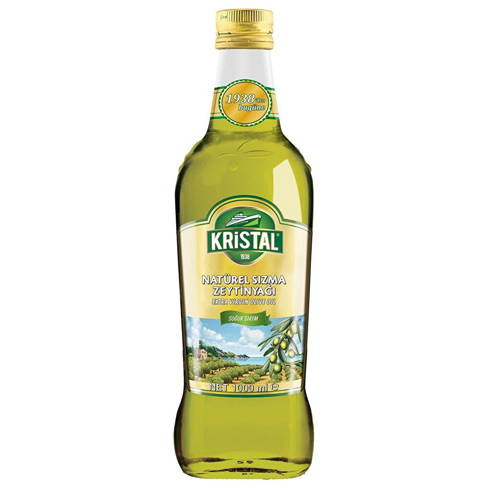 Kristal Natürel Sızma Zeytinyağı Cam 1 Litre Bitkisel Yağlar Fiyatı