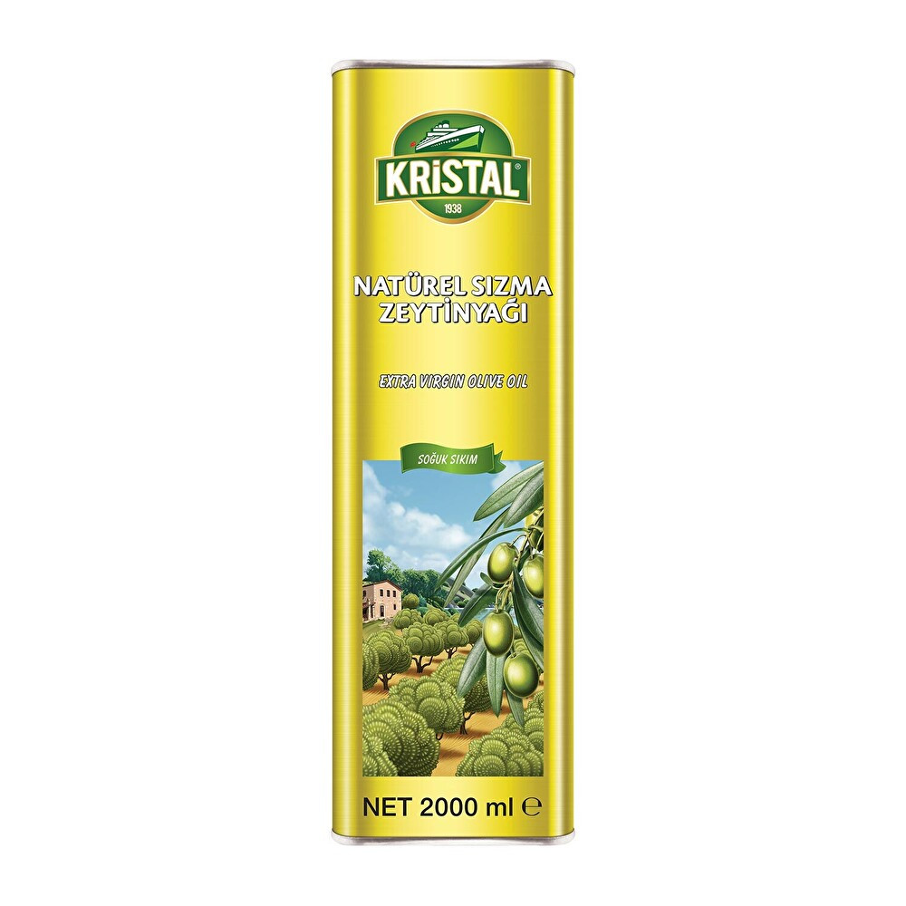Kristal Natürel Sızma Zeytinyağı Teneke 2 Lt Bitkisel Yağlar Fiyatı