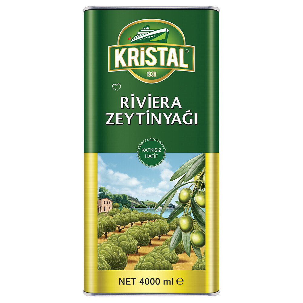 Kristal Riviera Zeytinyağı 4 Lt Bitkisel Yağlar Fiyatı