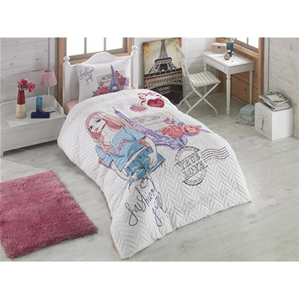 Kristal Tek Kişilik Kapitoneli Nevresim Takımı Fashion Dört Mevsim - 180 x 230 cm - Renkli Nevresim Takımı Fiyatı
