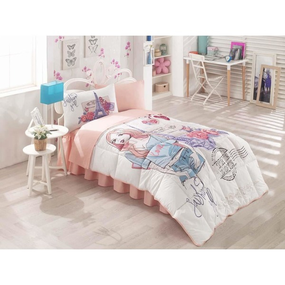 Kristal Tek Kişilik Ranforce Uyku Seti Fashion - Renkli Yatak Seti / Uyku Seti Fiyatı