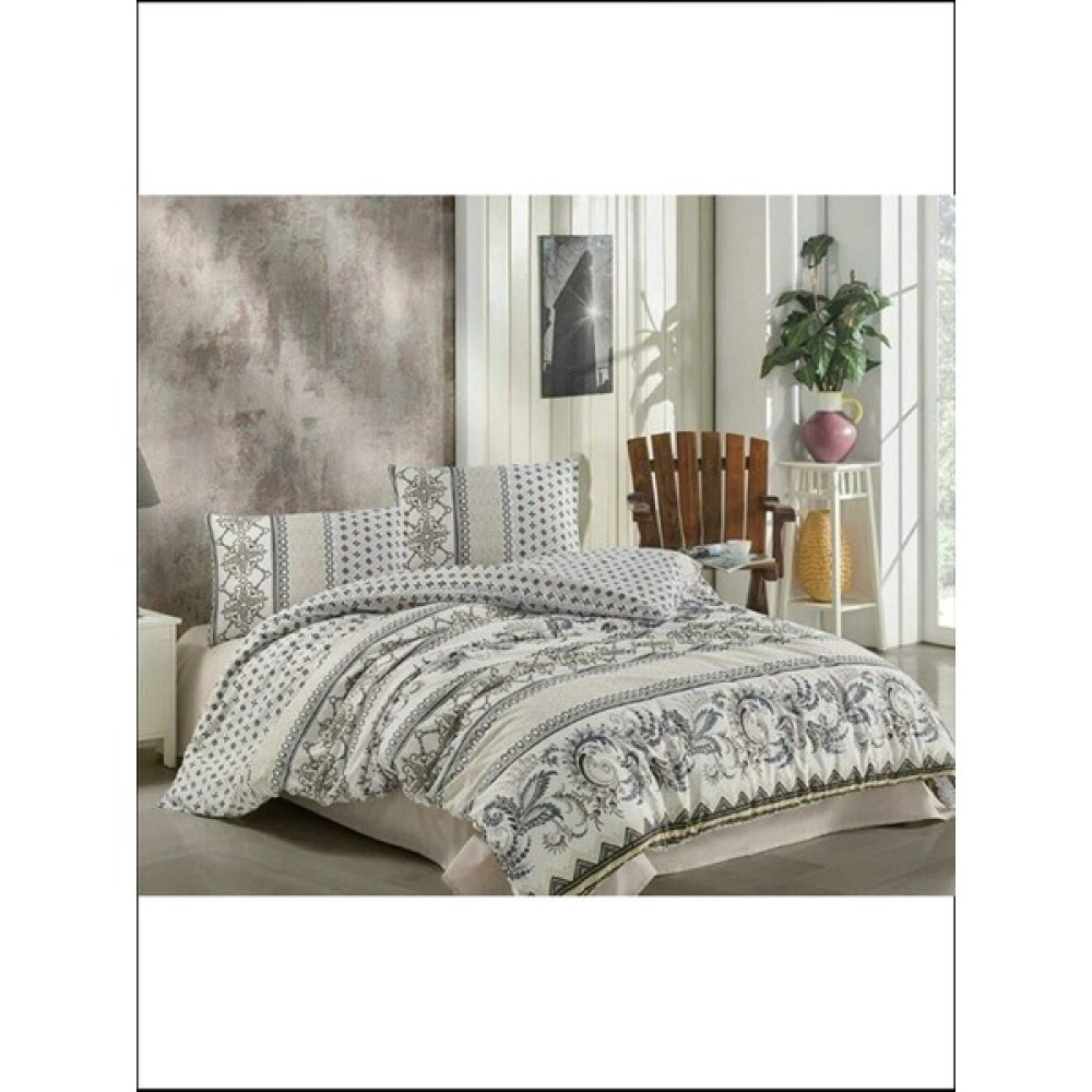 Kristal Terry Cotton Kapitoneli Nevresim Takımı Karlina Mavi Çift Kişilik - 200 x 220 cm Nevresim Takımı Fiyatı