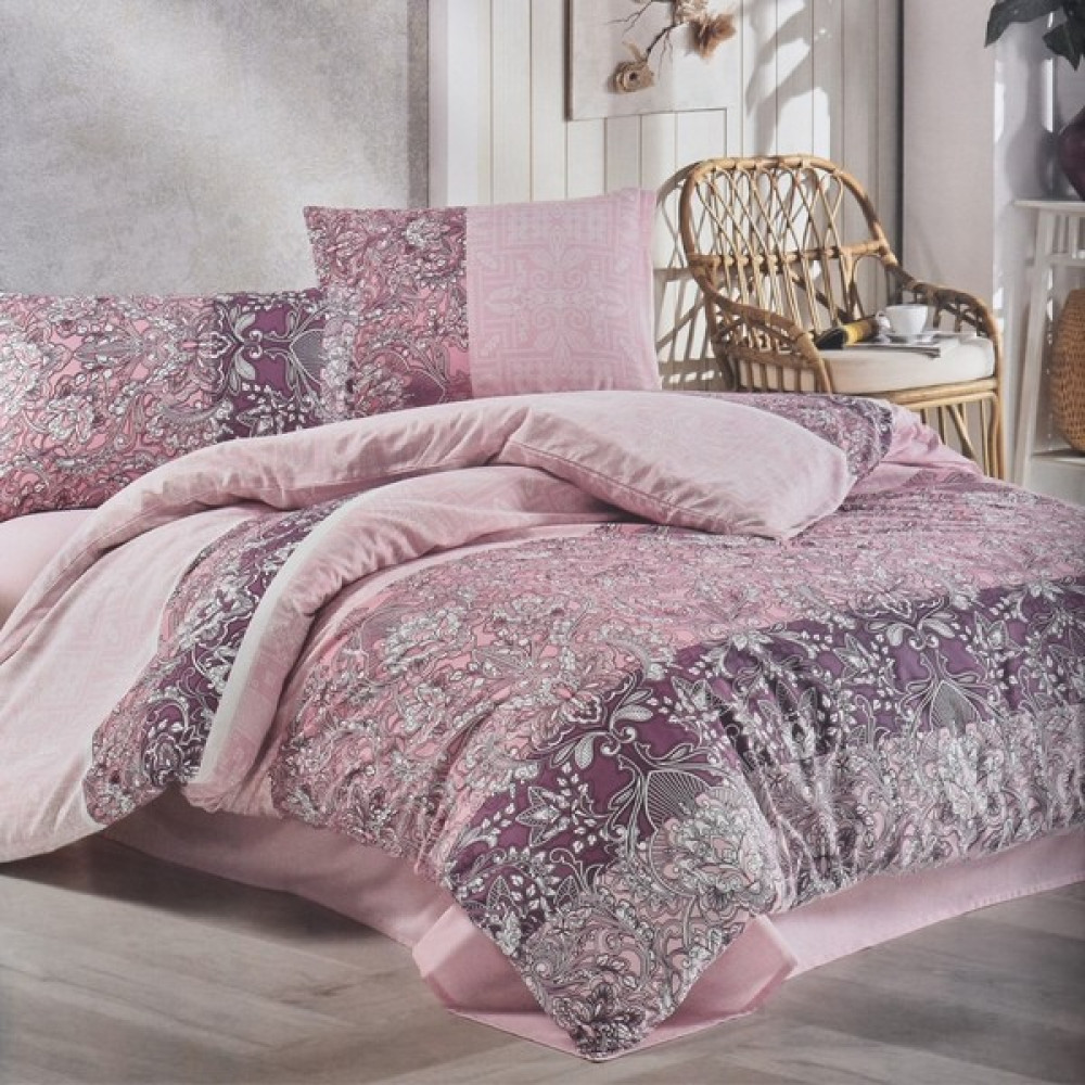 Kristal Terry Cotton Nevresim Takımı Afya Lila Tek Kişilik - 160 x 220 cm Nevresim Takımı Fiyatı
