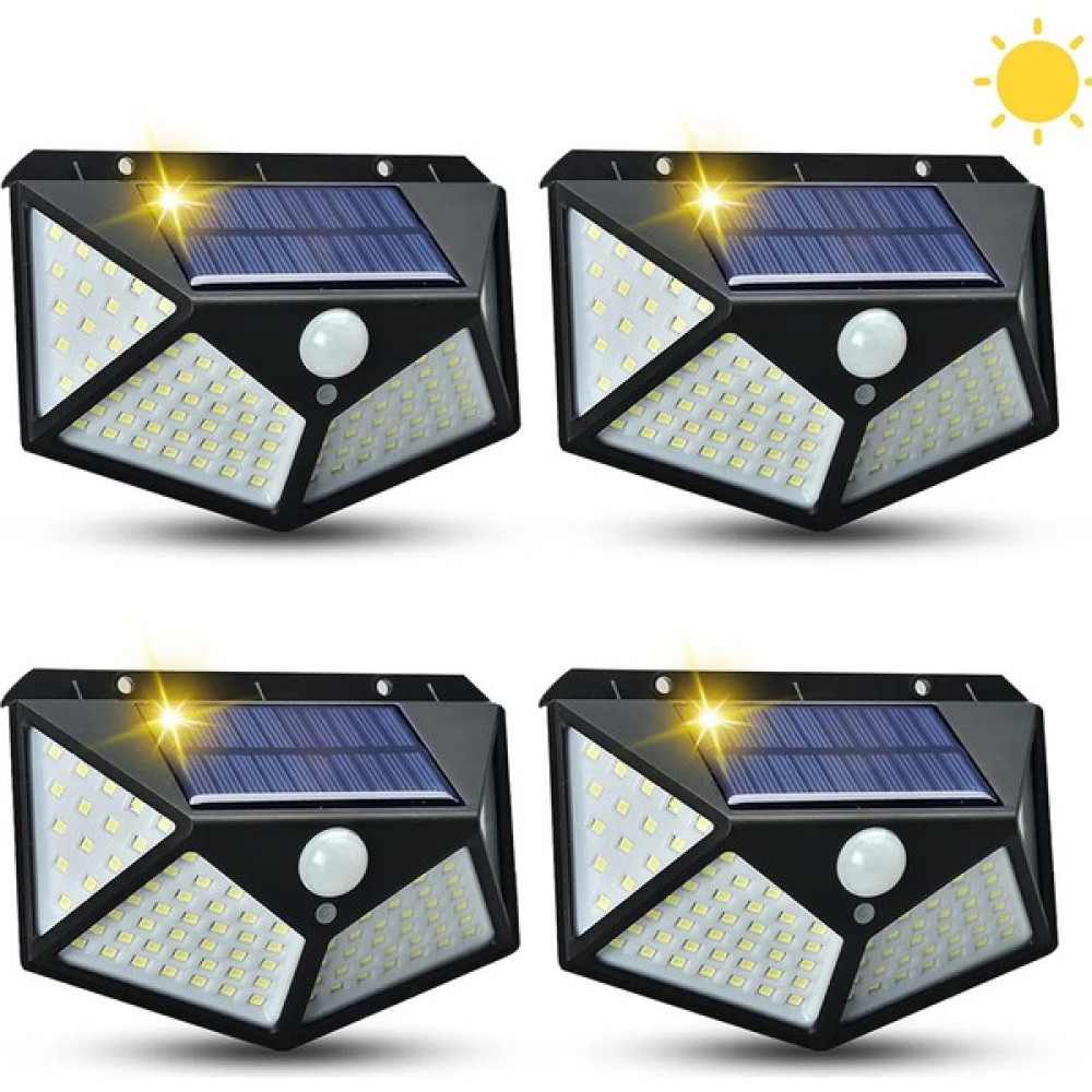 Krizantem Sensörlü 4lü Güneş Enerjili Solar Aplik Bahçe Garaj Giriş Aydınlatma Kafe Havuz Otopark Lamba - 3000K (Sıcak Beyaz) Oto Boyaları Fiyatı