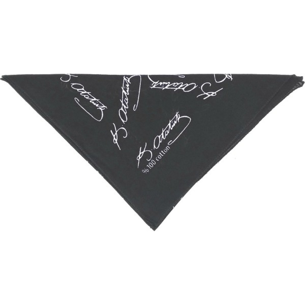 Krml Atatürk Imzalı Kare Bandana Siyah Bandana (Outdoor) Fiyatı