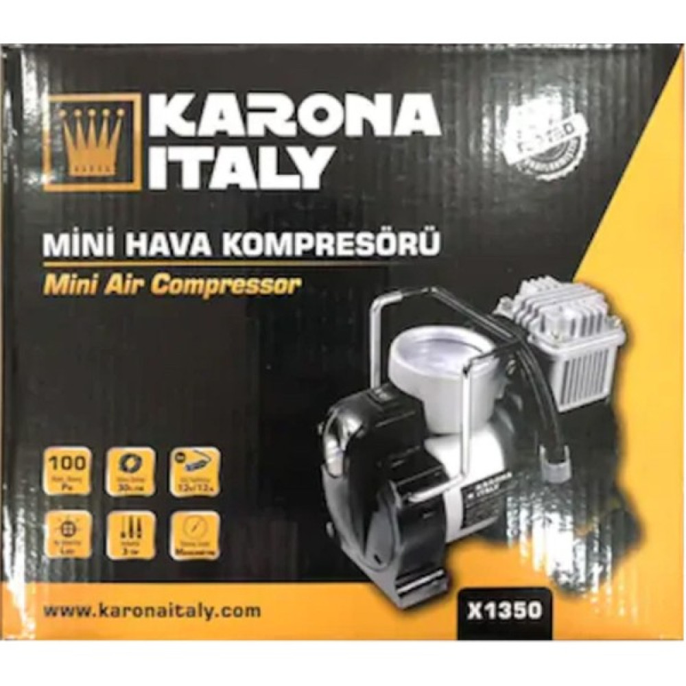 Krn 12VOLT Mini Kompresör Araç Kompresör Güçlü Kompresör 100PS Hava Kompresörü Fiyatı