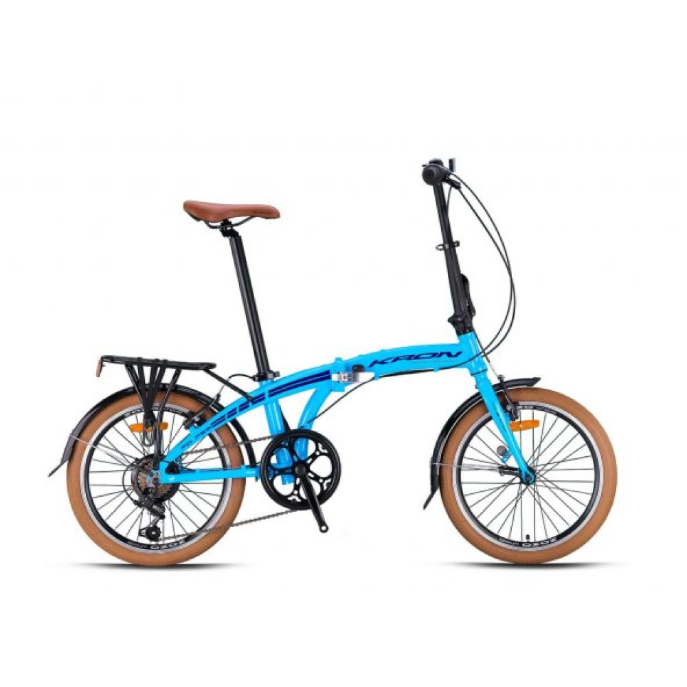 Kron Fd 750 - 20 Mtb - 7 Vites - V.b. (Papuc Fren) - Bebek Mavisi-Lacivert (Celik Bagaj/Pvc Camurluk) Katlanabilir Bisiklet Fiyatı