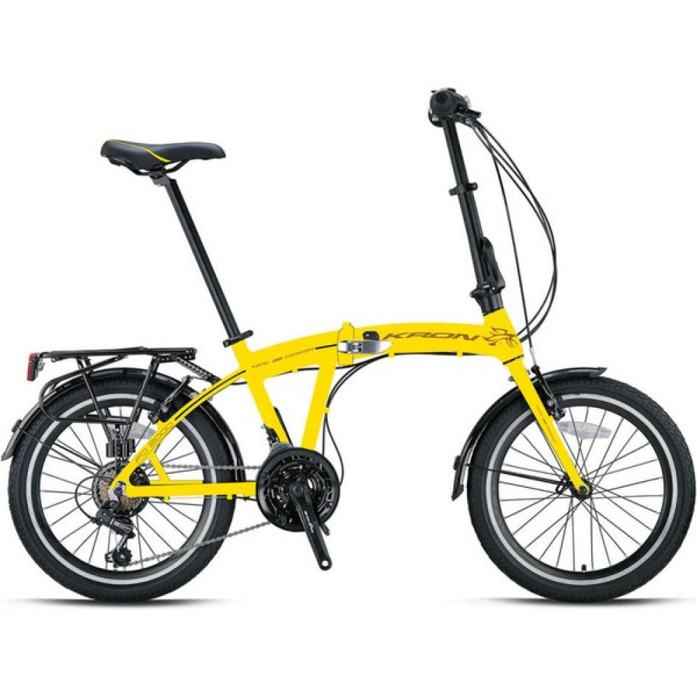 Kron FD2000 - 20'' Katlanır Bisiklet - V-Fren Sarı Katlanabilir Bisiklet Fiyatı