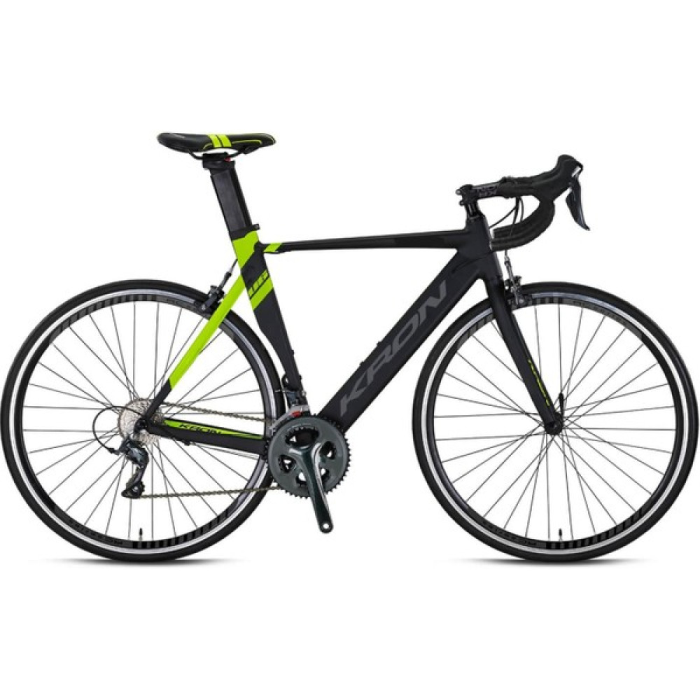 Kron Rc 2000 - 28 Yol Bisikleti - 52 - 16 Vites - Kaliper - Mat Siyah - Neon Sarı/füme Yarış-Profesyonel Bisikletleri Fiyatı