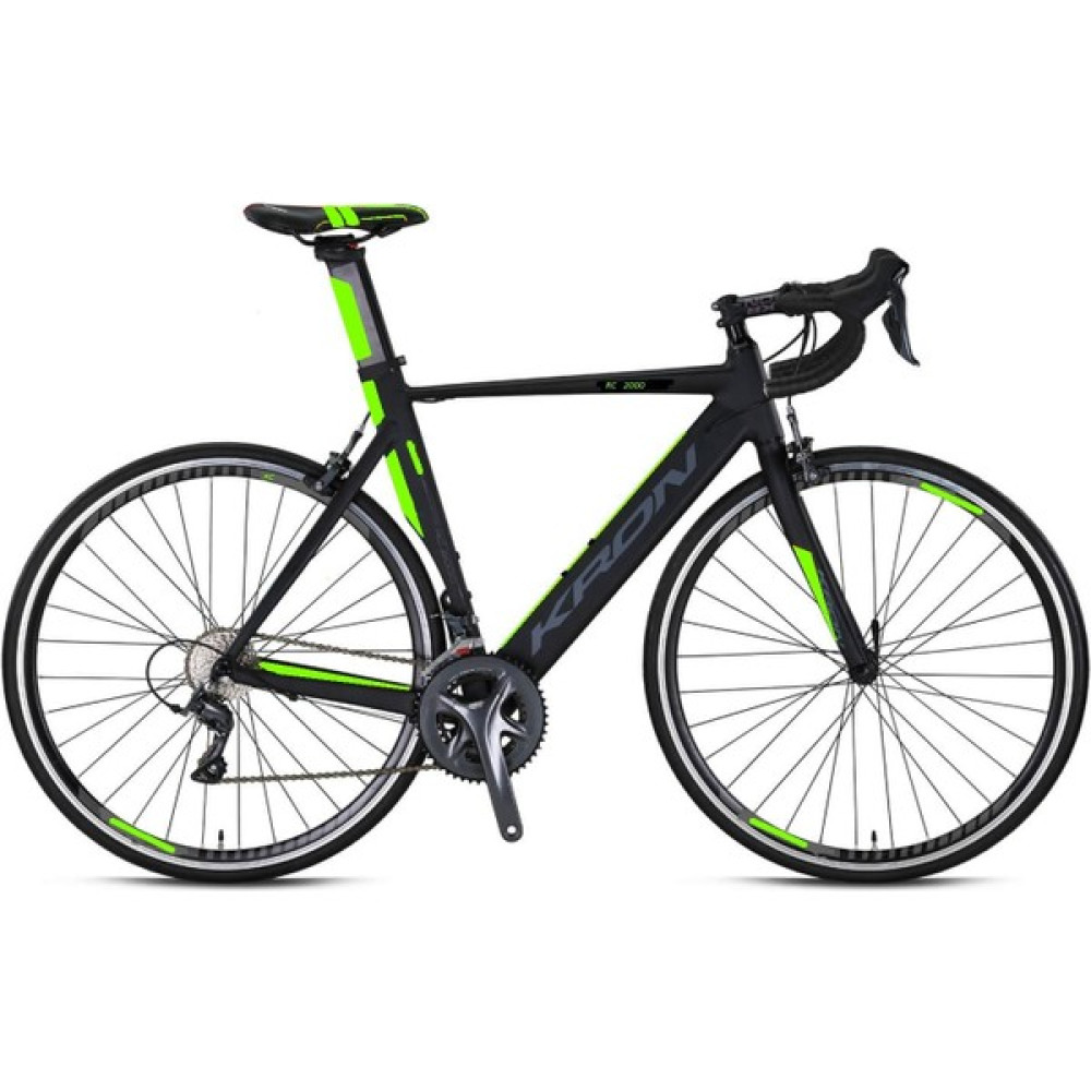 Kron Rc 2000 - 28 Yol Bisikleti - 56 - 16 Vites - Kaliper - Mat Siyah - Neon Sarı/füme Yarış-Profesyonel Bisikletleri Fiyatı