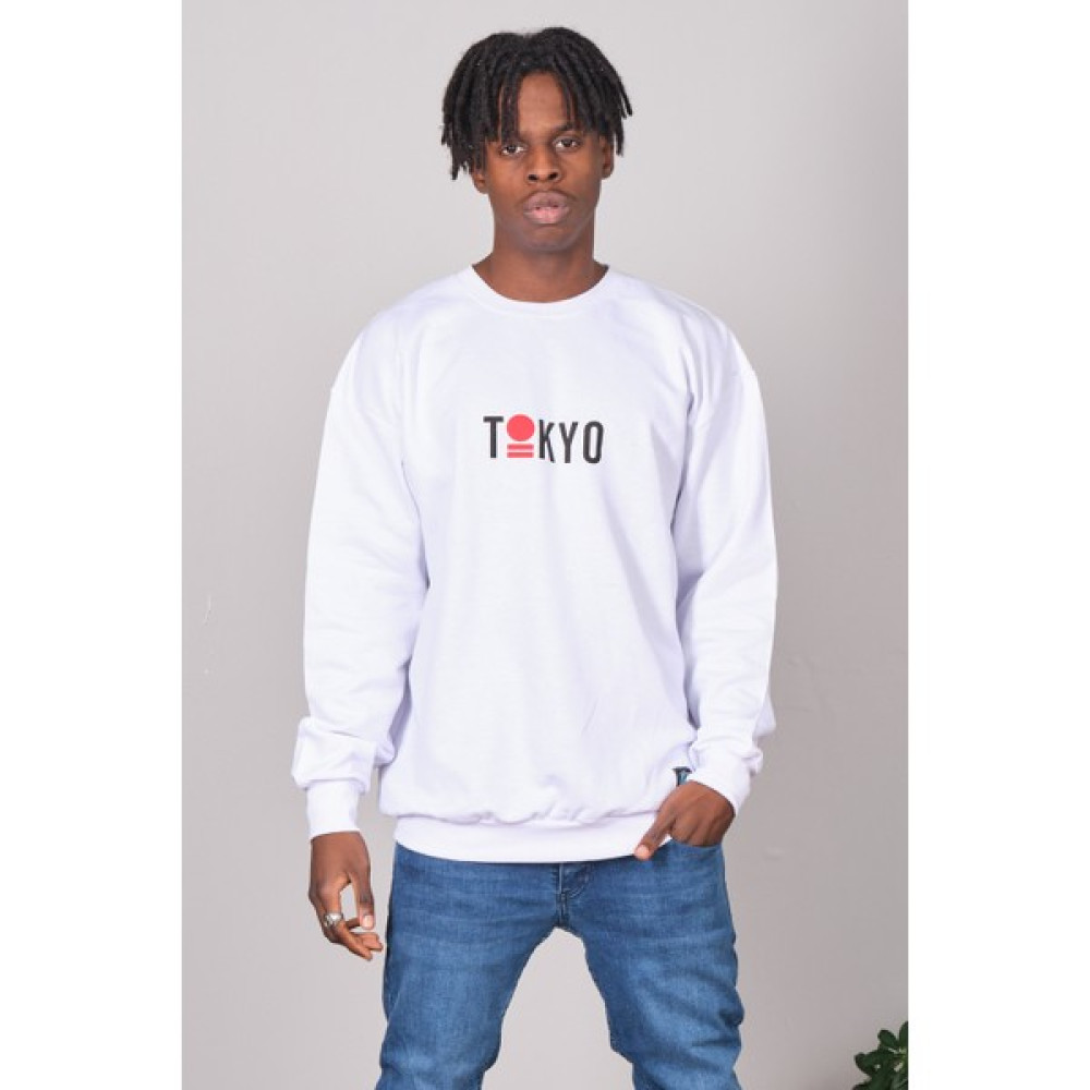 Kronik Beyaz Tokyo Baskı Oversize Sweat Erkek Sweatshirt Fiyatı