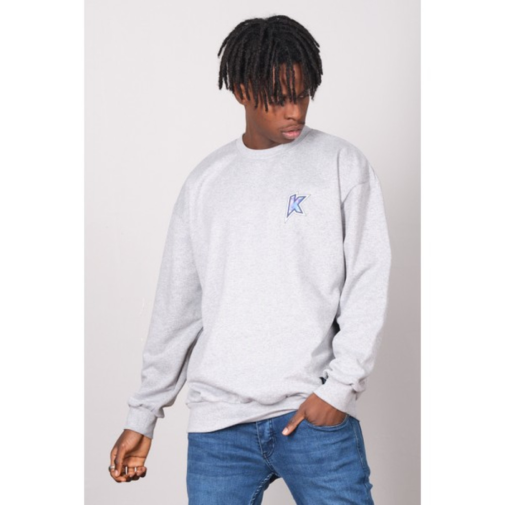 Kronik Gri K Baskı Oversize Sweat Erkek Sweatshirt Fiyatı