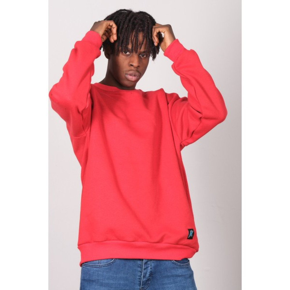 Kronik Kırmızı Düz Oversize Sweat Erkek Sweatshirt Fiyatı