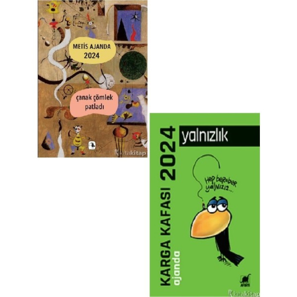 Kronik Kitap Metis Ajanda 2024 : Çanak Çömlek Patladı - Karga Kafası Ajanda 2024 - Kemal Gökhan Gürses 2 Ajanda Set Ajanda Fiyatı