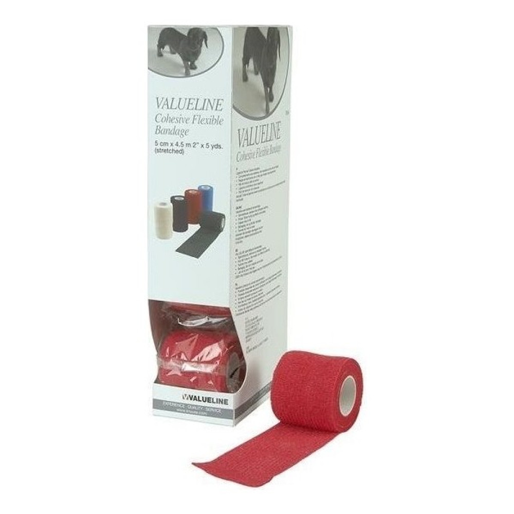 Kruuse Flexible Bandaj 5 x 450 Cm. Kırmızı. 10'lu Paket - Kırmızı Oto Boyaları Fiyatı