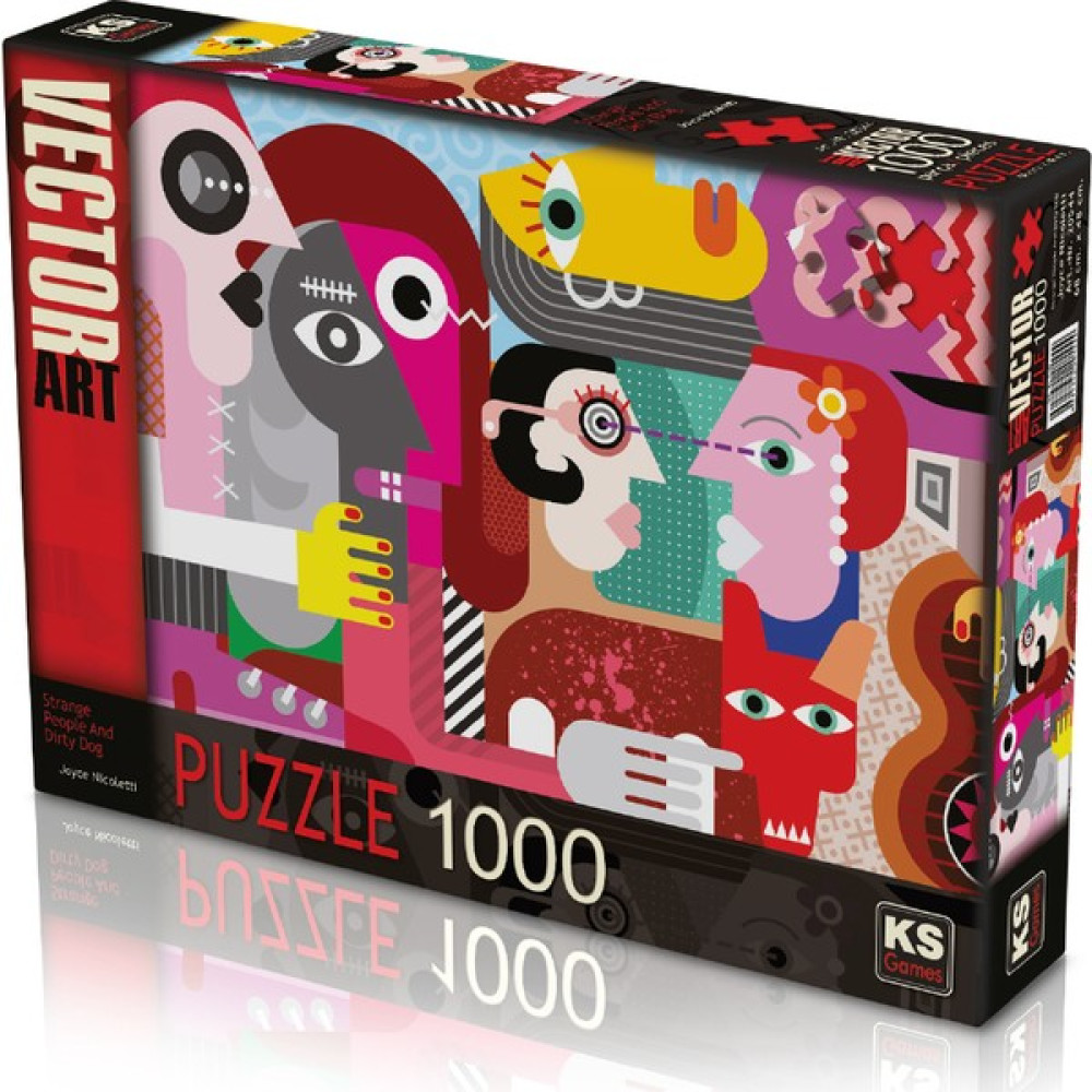 Ks Games 1000 Parça Puzzle Strange People And Dirty Dog Puzzle & Aksesuarları Fiyatı
