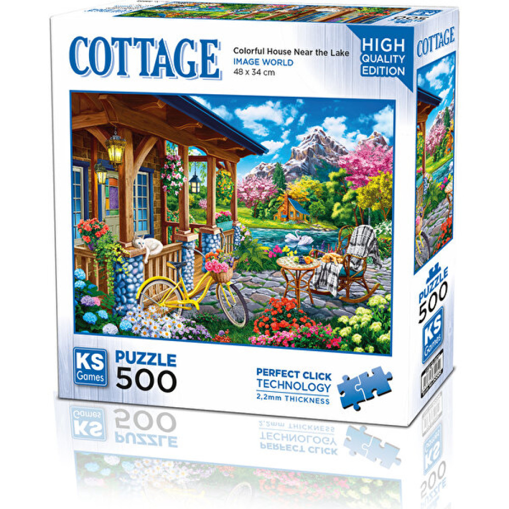 Ks Games Colorful House Near The Lake 500 Parça Puzzle Puzzle & Aksesuarları Fiyatı
