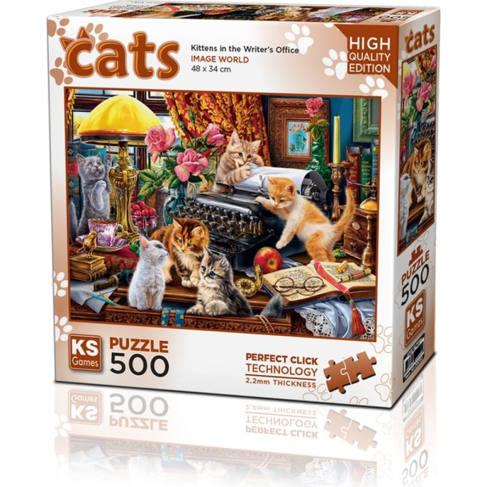 Ks Games Kittens In The Writer’s Office 500 Parça Puzzle Puzzle & Aksesuarları Fiyatı