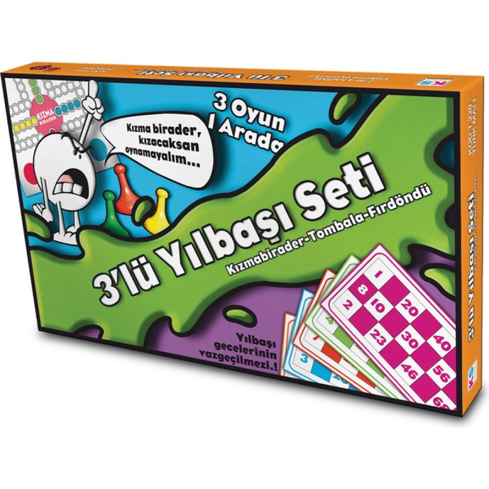 Ks Games Üçlü Yılbaşı Seti (Tombala + Kızmabirader + Fırdöndü) Çocuk Oyuncağı Fiyatı