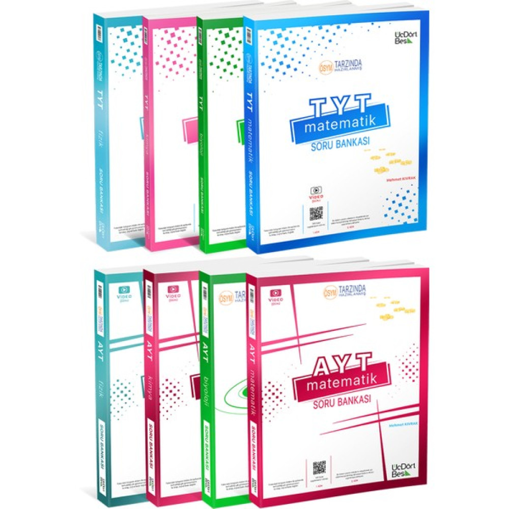 KS Kitap Satıcısı TYT AYT 2023 Fizik Kimya Biyoloji Matematik Soru Bankası Seti 345 Üç Dört Beş Yayınları Kaynak Kitapları Fiyatı