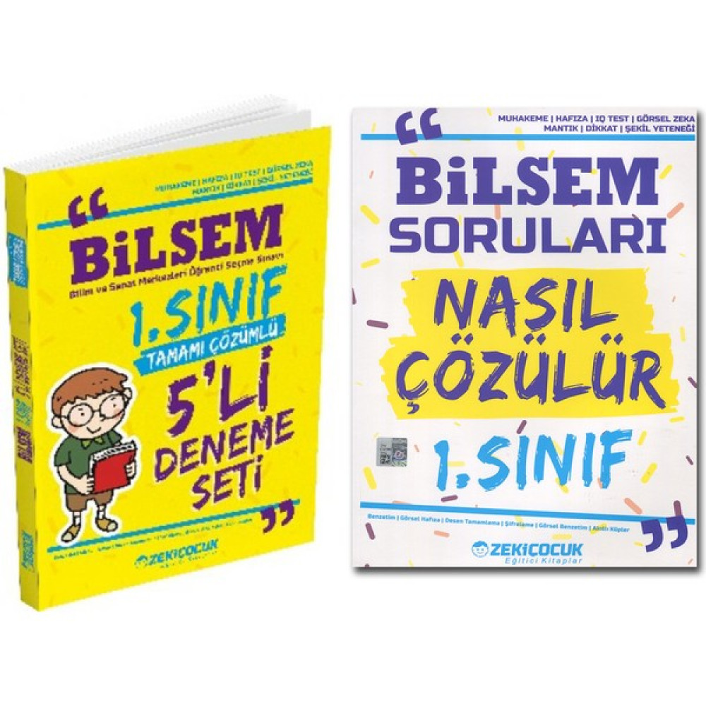 KS Kitap Satıcısı Zeki Çocuk Bilsem 1. Sınıf Denemesi ve Bilsem Soruları Nasıl Çözülür Kitabı Kaynak Kitapları Fiyatı