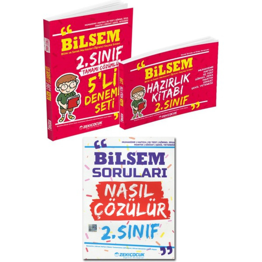 KS Kitap Satıcısı Zeki Çocuk Bilsem 2. Sınıf Hazırlık Kitabı, Deneme ve Bilsem Soruları Nasıl Çözülür Kitabı Kaynak Kitapları Fiyatı