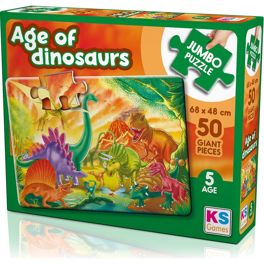 Ks Puzzle 50 Büyük Parça Dinazorlar Çağı 31012 JP31012 0124 Anne Bebek Oyuncak Fiyatı
