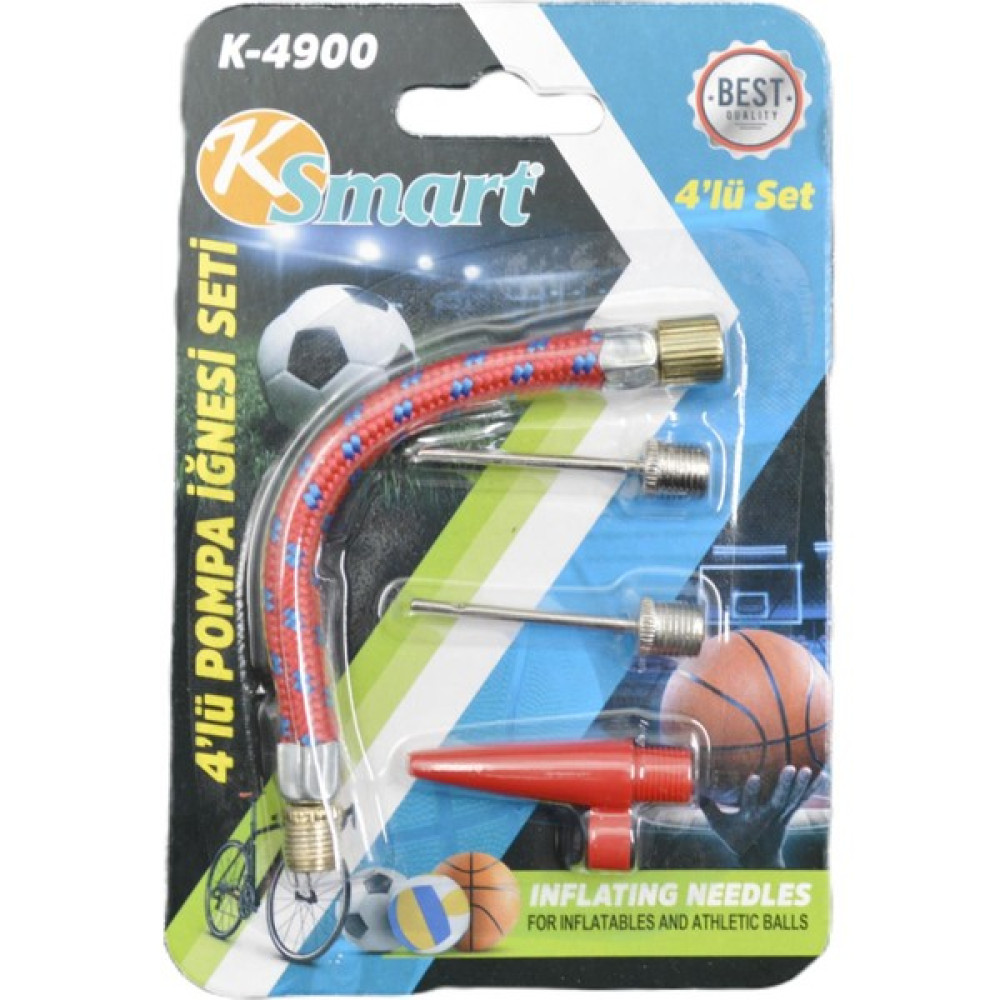 Ksmart 4 Lü Pompa Iğnesi Bisiklet ve Top Şişirme Iğnesi K-4900 Gkh Bisiklet Aksesuarları Fiyatı