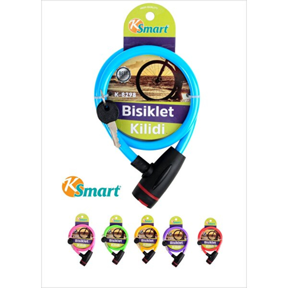 Ksmart Bisiklet Kilidi Kalın Neon Ksmart K-8298 Bisiklet Aksesuarları Fiyatı