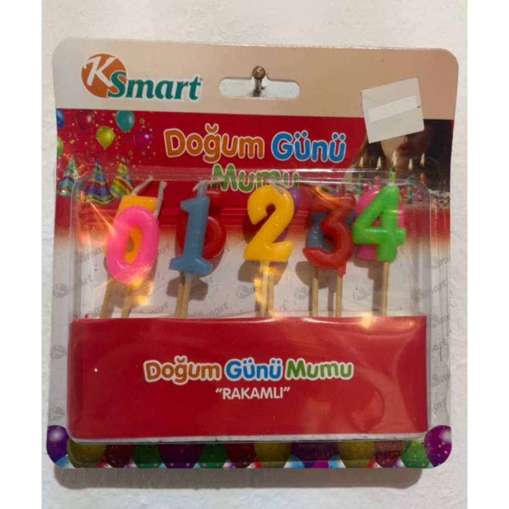 Ksmart Doğum Günü Mumu Rakamlı Dekoratif Mum Fiyatı