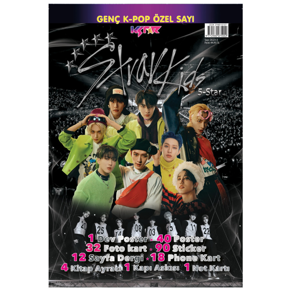 KSTAR STRAY KIDS (5-STAR) DERGISI 2023-03 Gençlik Kitapları Fiyatı