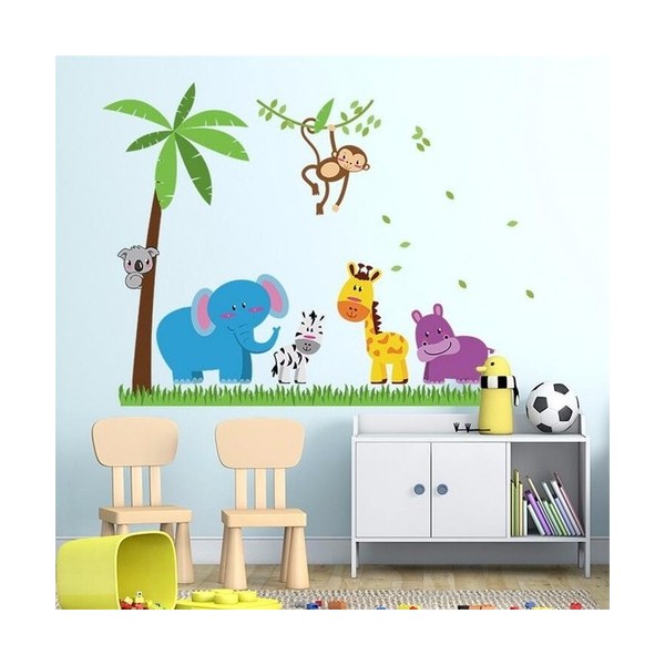 Kt Decoration Renkli Sevimli Hayvanlar Bebek ve Çocuk Odası Pvc Duvar Sticker - 80 x 100 cm SSD / Solid State Drive Fiyatı