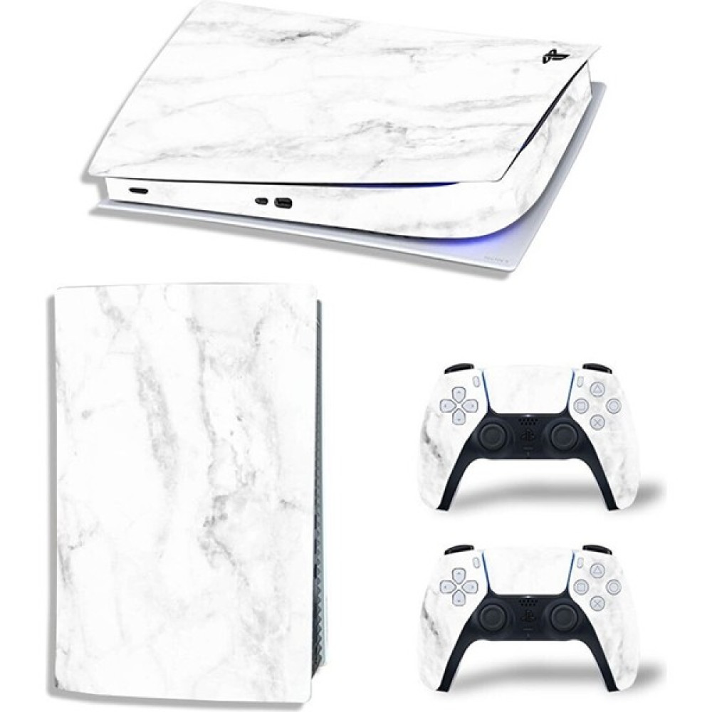 Kt Grup Beyaz Mermer Yüzeyi Playstation 5 Disk Edition Sticker Kaplama Seti PlayStation 5 PS5 Oyunları Fiyatı