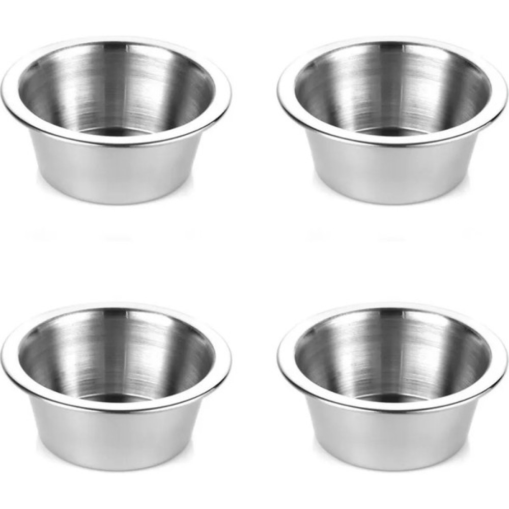 KT Home Paslanmaz Çelik Mini Kase Lokumluk Reçellik Çerezlik Şekerlik Sosluk, 4 Adet - 8 cm Metal Kase Fiyatı