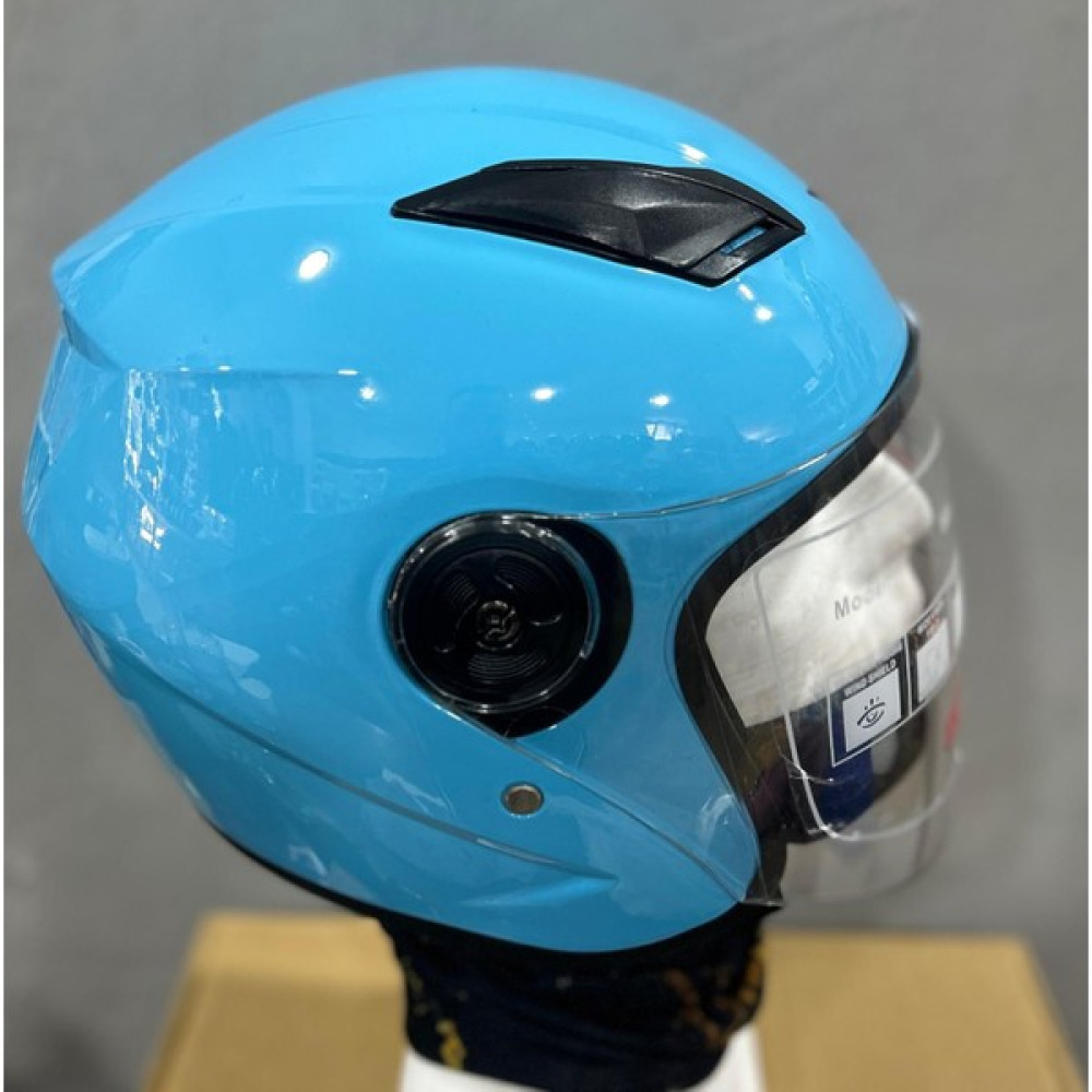 Kt Motosiklet Yarım Kask - Mavi - Yazlık Kask - S Motorsiklet Kaskları Fiyatı
