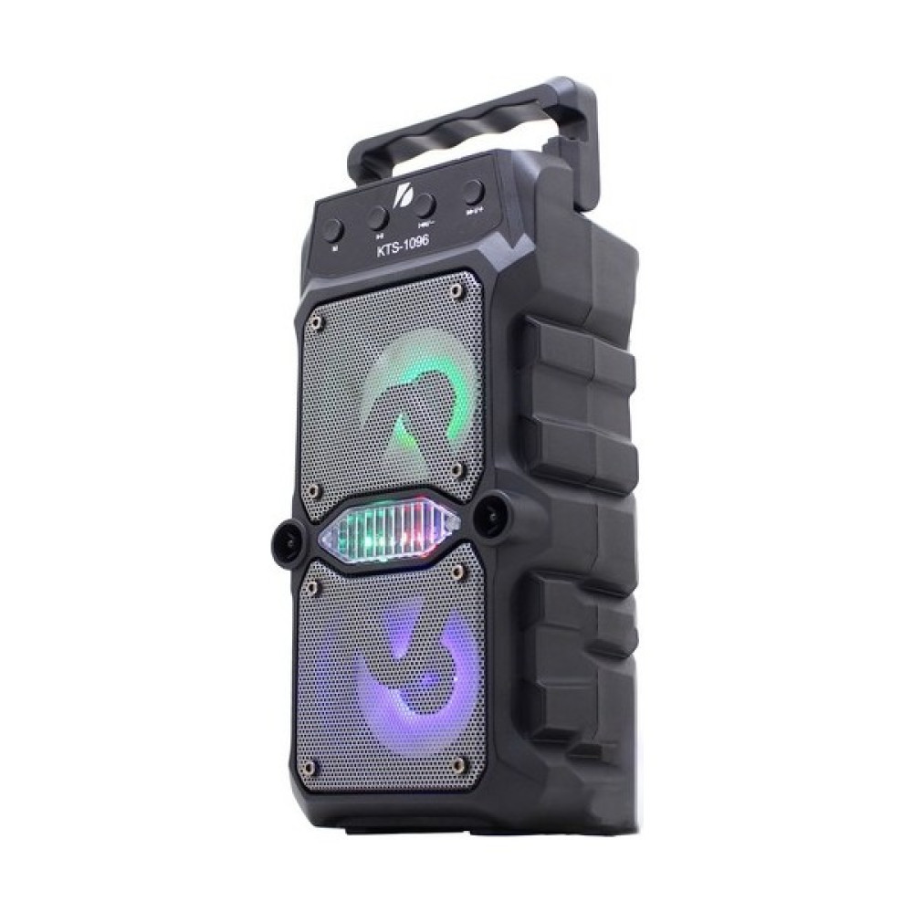 KTS Elektronik Parti Hoparlörü Bluetooth Hoparlör 3 Inç × 2 Kablosuz Speaker Ses Bombası Radyo-Usb-Tf Giriş - Siyah Bluetooth Hoparlör Fiyatı