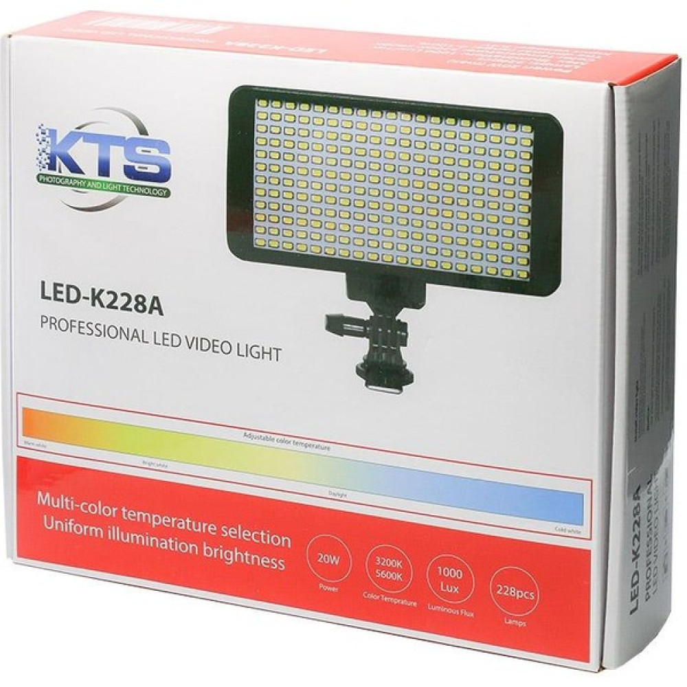 Kts LED-K228A Profesyonel Video LED Işık Video Kamera Aksesuarları Fiyatı