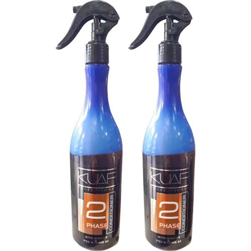 Kuaf Conditioner Çift Fazlı Fön Suyu Keratin ve Pro Vitamin B5-Sarı 2x400 ml Saç Bakım Maskeleri & Serumlar & Spreyler Fiyatı