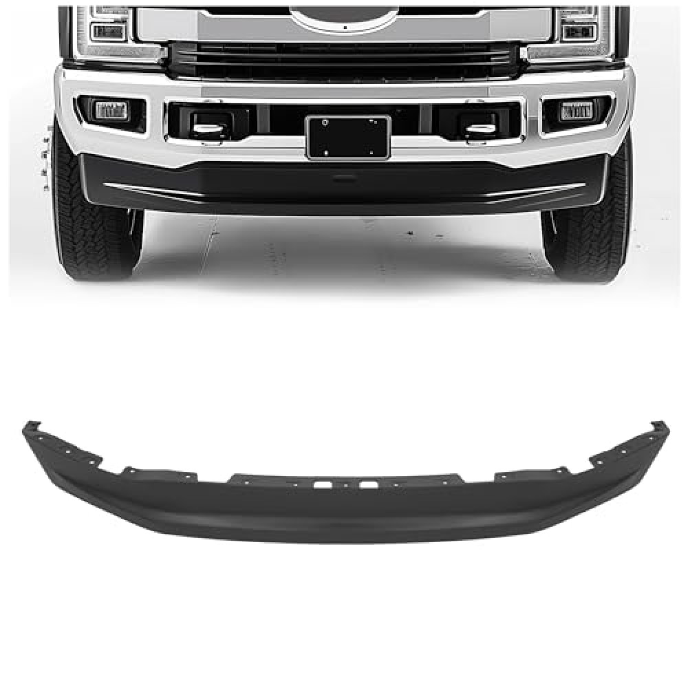 KUAFU Front Lower Bumper Valance Compatible with 2017-2019 Ford F250 F350 F450 F550 Super Duty Pickup 4-Wheel Drive Replacement for FO1095271, HC3Z17626AE Bumper Air Dam Deflector PP Plastic