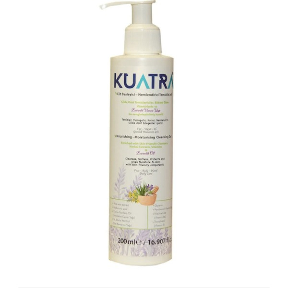 Kuatra Nemlendirici Besleyici Temizlik Jeli 200 ml Cilt Temizleme ve Peeling Fiyatı