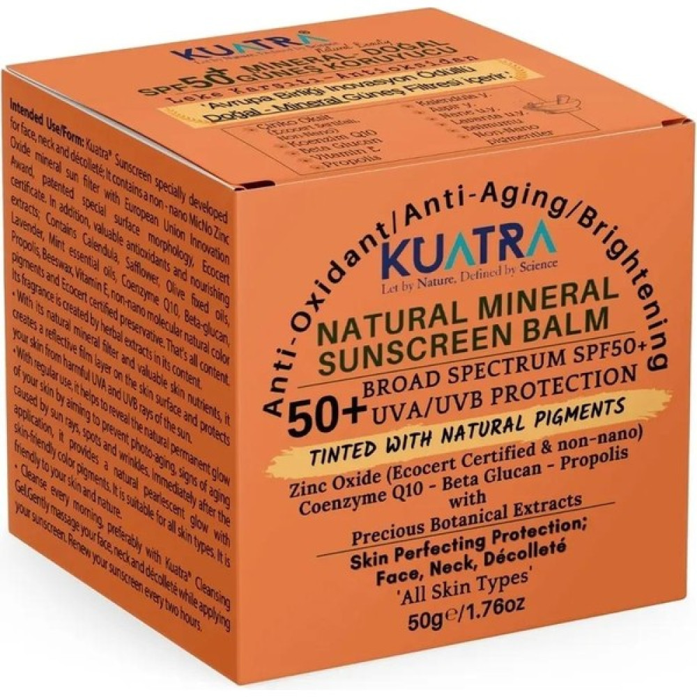 Kuatra SPF 50+ Doğal-Mineral Güneş Koruyucu Renkli Balm 50ml Güneş Kremleri ve Losyonları Fiyatı