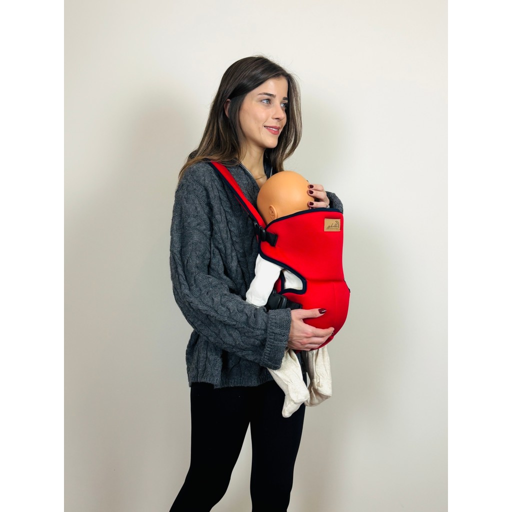 Kubbe Premium Bebek Kanguru ve Taşıma Çantası - Ergonomik Konfor, Kolay Kullanım ve Modern Tasarım - Kırmızı Diğer Fiyatı