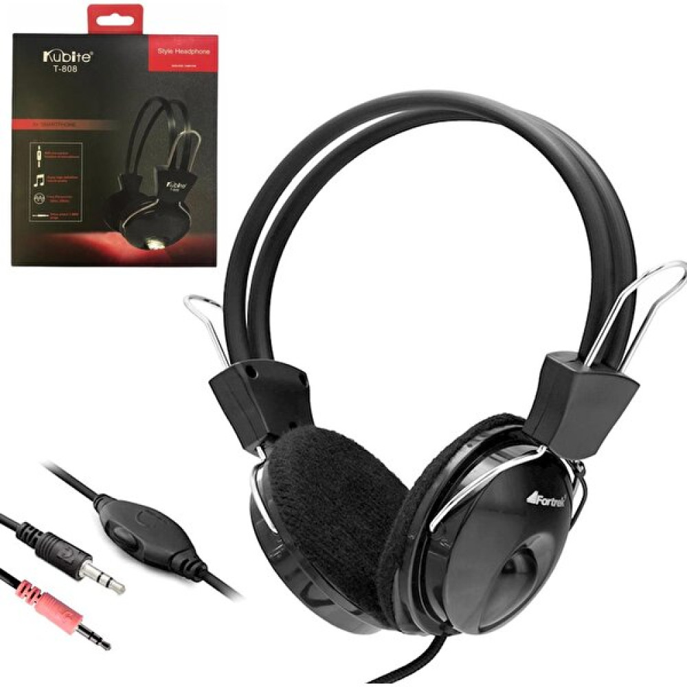Kubite Pc Kablolu Kulak Üstü Kulaklık 1.8mt 3.5mm Mikrofonlu Kubıte T-808 Kulak Üstü Kulaklık Fiyatı