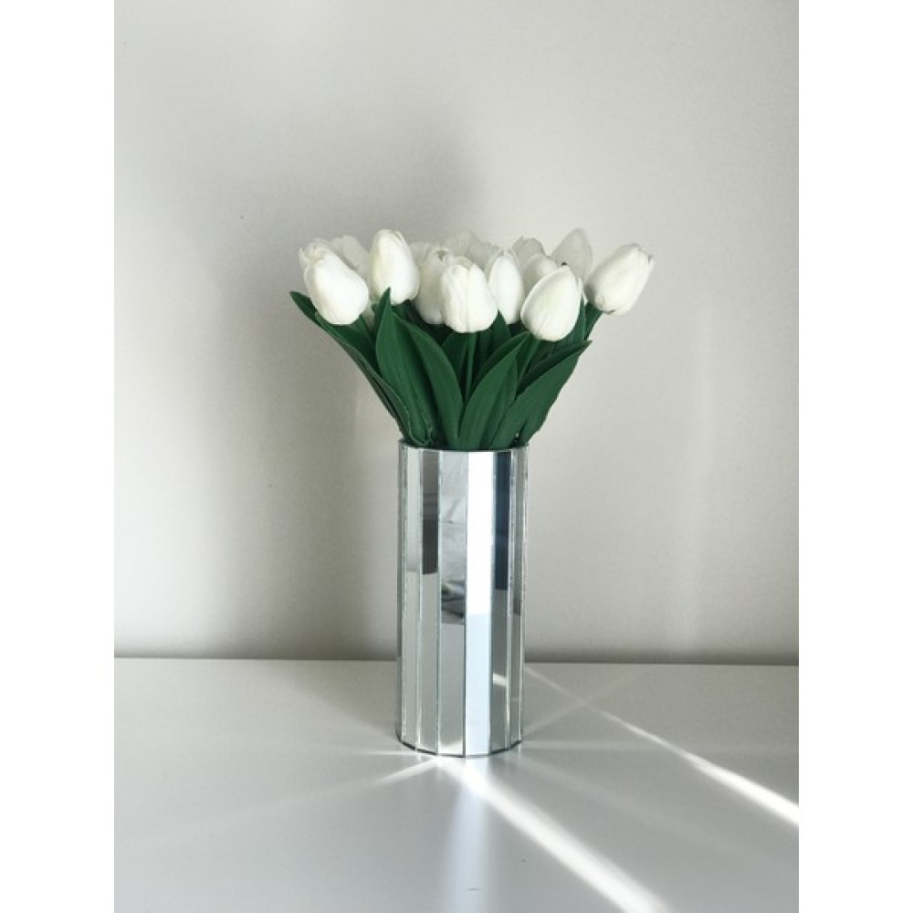Kübra Özdemir HomeWare Ayna Vazo Beyaz Ayna Vazo Fiyatı